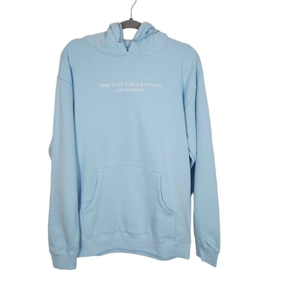 The City Collection Los Angeles Pullover Hoodie in Light Blue -‎ Size Medium - Picture 1 of 7